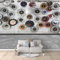 XLMING Vintage-Uhr-Poster 3D Tapeten Home Esszimmer Sofa Schlafzimmer Wohnzimmer TV Hintergrund-150cm×105cm