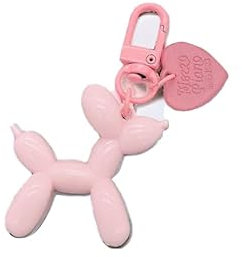 Porte-clés chien ballon, décoration de sac, décoration de voiture, porte-clés couple (poudré)