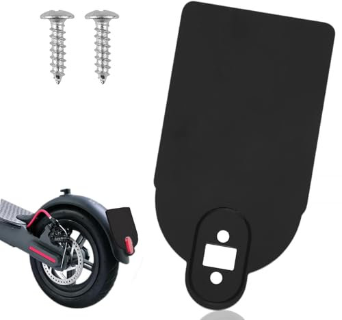 Wjelet Nummernschildhalter, E-Scooter Kennzeichenhalter für Halter Nummernschild Warnschild Roller Skateboard Zubehör, Acryl Kennzeichenhalter mit 2 Schrauben Kompatibel mit M365 M365 Pro (Schwarz)