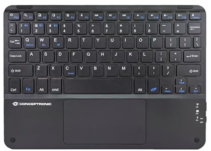 Conceptronic Kabellose Tastatur, QWERTY US/EN Layout, 25,4 cm