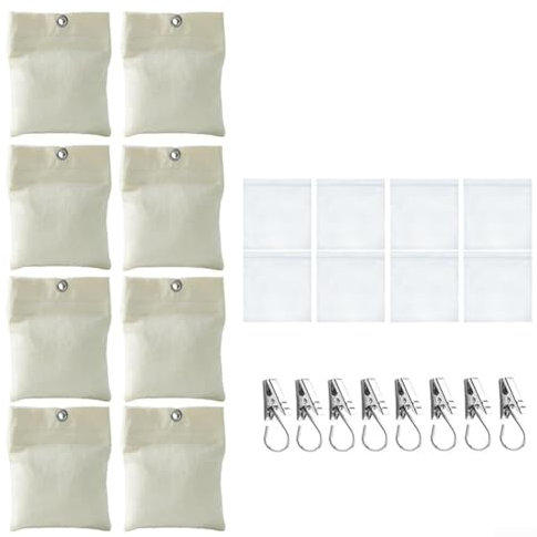 Niceminiwall Outdoor Vorhang Gewichtssäcke mit Clips für Vorhang Boden Gewicht Taschen für Pavillon Vorhänge geeignet für Pavillons, Pergola und Gartenvorhänge