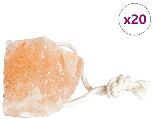 vidaXL Natürliches Orange Salzstein-Pack | 100 Rauhe Transluzente Steine Für Wellness & Deko Vielseitige Verwendung Aromatherapie Handwerk Unisex Erwachsene Dekorative Textur Kochen
