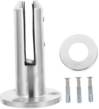 HOUDERCO Glasbodenklemme Bodenglas-clipklemme Glasbodenklemme Zaunzapfenklemme Bodenzaunklemme Aus Edelstahl Für Glasscheiben Zäune Balustraden Installieren Robust Und Langlebig