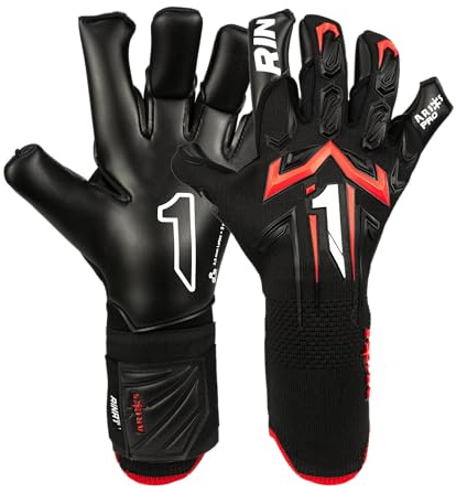 Rinat Aries X Pro Adult Goalkeeper Gloves, Black, Size 11