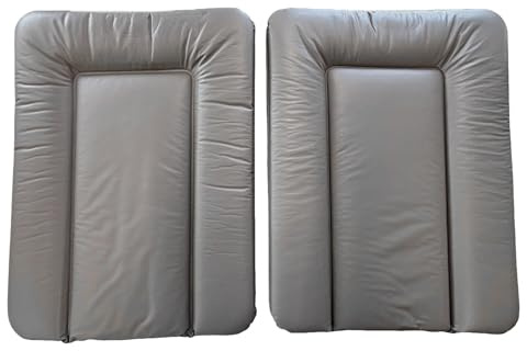 Wickelauflage 70 x 50 cm – 2 Stück – Taupe + Taupe – mit Qualitätssiegel OEKO-TEX Standard 100