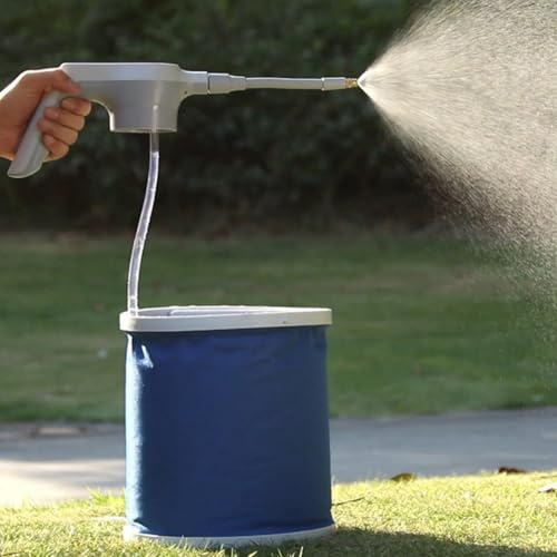 Ergonomischer elektrischer Luftpumpensprüher für sichere und effektive Bewässerung in Gärten (grau)