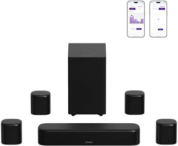ULTIMEA 7.1 Kanal Surround Soundbar, Soundbar För Tv Med 4 Surroundhögtalare, 350 W, Surroundljudsystem, HDMI ARC, Tv-Soundbar Med Subwoofer, Bluetooth® 6.0, Aura A40 Pro