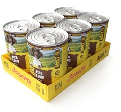 JOSERA Meat Lovers Pure Lamb | 6X 400g | Hundefutter nass - Lamm | Adult | Premium Nassfutter für ausgewachsene Hunde | Monoprotein mit extra viel Lammfleisch (Lamb) (68%) | getreidefrei