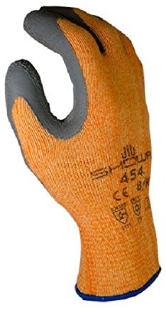 Showa Gloves SHO454-M 454 Handschuh, Größe M, orange/grau