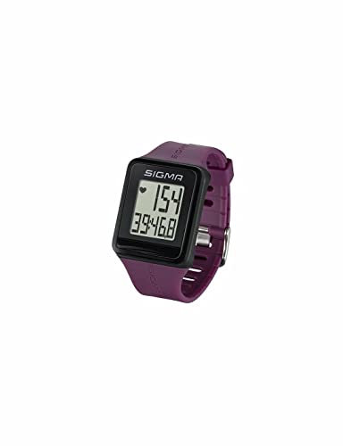 SIGMA SPORT Sport Pulsuhr iD.GO plum, Herzfrequenz-Messung, Fitness-Laufuhr, Lila, Einheitsgröße