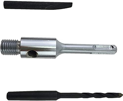 PRODIAMANT SDS-Plus Adapter M16 inklusive Zentrierbohrer und Auswurfkeil für Dosensenker, Bohrkronen