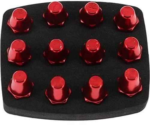 Uhlsport Unisex – Erwachsene Alu 6 Kt Stollen, Anodized red, 13/16MM