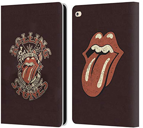 Head Case Designs Offizielle The Rolling Stones Tattoo You 1981 Tours Leder-Wallet-Hülle Kompatibel mit Apple iPad Air 2 (2014)