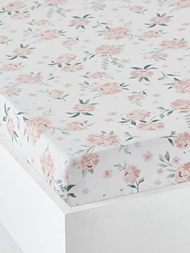 VERTBAUDETDrap-Housse bébé Eau DE Rose écru / rose60X120