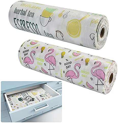 DECARETA Forro para cajones Alfombrillas 30 * 500cm Antideslizantes para Cajones Alfombrilla de Cajón Forro para Cajones de Armario Antibacteriana Impermeable Protector Antideslizante Cocina