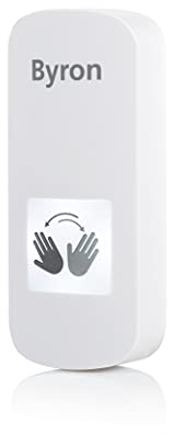 Byron DBY-23430 Türdrücker, kabellos, Wellensensor, Weiß
