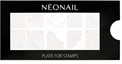 NEONAIL Stamping Plate 01 - Stamping Platte - Schablonen Platte - Nail Art - Nageldesign - Nagel Stempel Schablone - French Nails Schablone - Nagelkunst Stempel