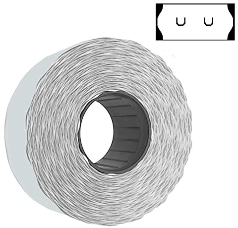 Preisauszeichner Etiketten 26x12 Standard weiß 1500 Stück permanent Preisetiketten für Sato 26 Samark 26