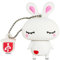 Clé USB en Forme de Lapin Mignon 32 Go, BorlterClamp Amusante et Mignonne Mémoire Stick USB Flash Drive pour Stockage de Données Externe