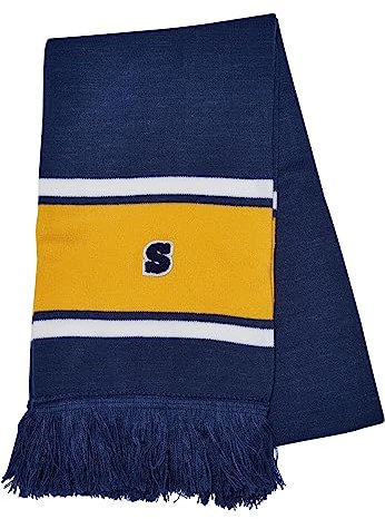 Urban Classics Unisex College Team Scarf spaceblue/californiayellow/wht, one size