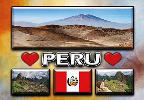 Peru, Republik Peru, Südamerika Kühlschrankmagnet,Geschenk,Urlaub,Souvenir, Reiseandenken