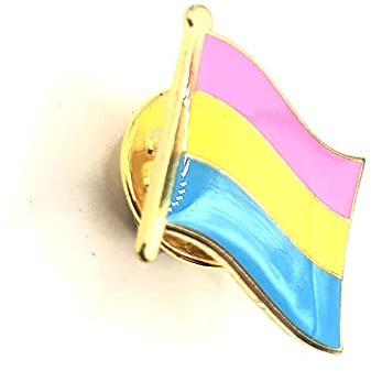 Pan Sexual Metal Enamel Pride Flag Pin Badge Pansexual