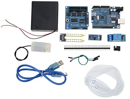 Kit de riego automático DIY, Sistema de autorriego con Sensor Capacitivo de Humedad del Suelo, módulo de relé de 5V, Bomba de Agua