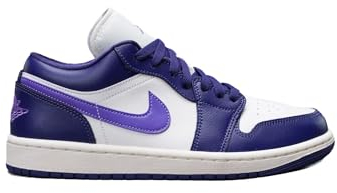 AIR JORDAN Nike Chaussures 1 Low UNC pour Femme, Sky J Purple/Action Grape-sail, 39 EU, Sky J Purple Action Grape Sail, 40.5 EU