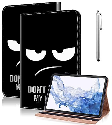 GLANDOTU Case for Samsung Galaxy Tab S6 Lite 10.4 inch 2024/2022/2020 (Auto Wake/Sleep),Multi-View Slim and Lightweight Patterned Tablet Cover with Stand for Samsung Tab S6 Lite Case -Don't touch