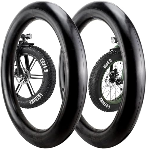 XFLYP 2er-Pack Fahrradschlauch 20 Zoll, 20x4.0 AV32mm Ventil kompatibel Fat Schlauch Mountainbik Fahrrad Innenschlauch Reifen Straße Reifenschlauch Anti-Pannen-Schlauch für Fatbike, Mountainbike