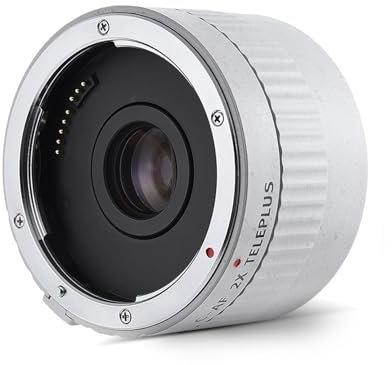 C-AF 2XII AF Auto Focus Téléconvertisseur Lentille Extender Grossissement Objectifs de Caméra, for Canon EF Mount Lens DSLR Camera (Color : for Canon EF, Size : Grey Color)