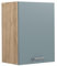 Vicco Hängeschrank R-Line, hängender Küchenschrank, Blau-Grau/Goldkraft Eiche, 45 cm