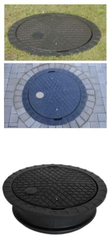 RWT Koops Zisterne Regenwasser Flachtank 5000 inkl. Kranentladung (Schwarz PE-Deckel)