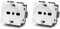 BRATEK 2 Prese schuko compatibili con bticino matix 2P+T 16A, Presa schuko da muro, Frutti elettrici compatibili con Bticino