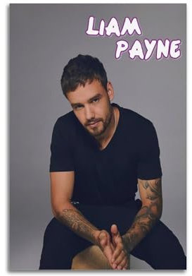 Zamou Liam Payne Leinwand-Poster, Wandkunst, dekoratives Wohnzimmer-Poster, Schlafzimmer-Poster, 30 x 45 cm, ungerahmter Stil