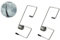 2PCS Scheibenwischerarm-Druckfederverstärker, Edelstahl-Wischerarm-Druckfedersatz, Autowischer-Federverstärker verbessern die Wischerleistung (Silber)