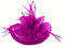 Fascinator mit Sinamay-Blütenblättern, Fuchsia, Pink