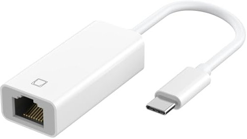 Adaptateur USB C vers Ethernet, certifié MFi, adaptateur réseau LAN Ethernet RJ45 avec port USB de type C, compatible avec iPhone 15/tablette/ordinateur portable, Plug and Play, prend en charge le
