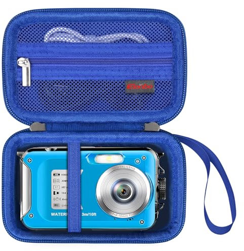 Elonbo Custodia per fotocamera Sony RX100 VII/ VI/ V/ IV/ III, blu