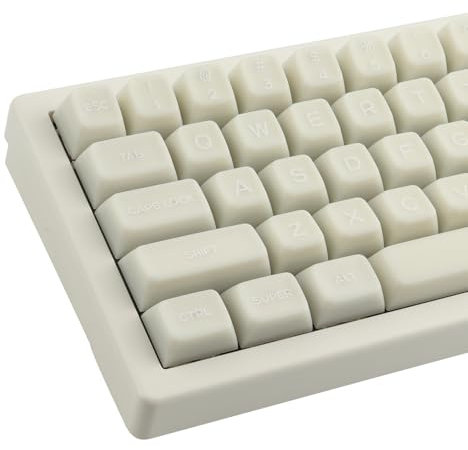 White Jade PBT Keycaps - 142 Tasten SA Profil Durchscheinend für Cherry MX Schalter ISO ANSI Layout Mechanische Tastatur
