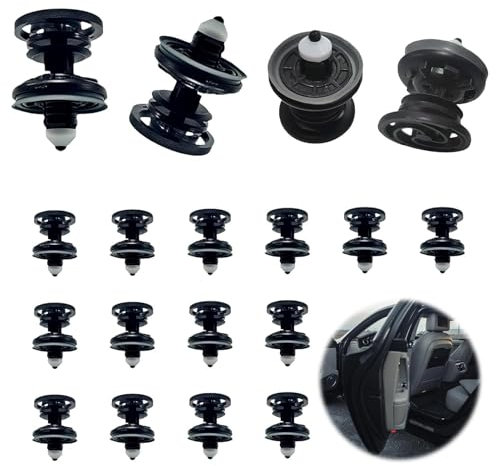 Juego de 50 Clips de Grapas Coche Paneles de Puerta, Clips de Fijación para VW T5, 7L6868243, Clips de Montaje para T5, Audi A1 A4 A5 A6 A7 A8 Q5 Q7 RS5, Golf 5 6 7, Polo, Skodaa