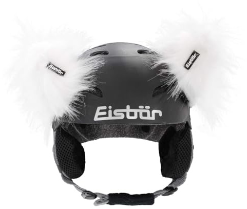 Eisbär Helmet Lux Horn | Helmohren, Stylische Upgrade für Deinen Skihelm mit Kuschelweichem Kunstfell