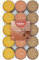 Bolsius - 30 Bougies Chauffe-Plat Parfumées – Sucre et Épices - Durée de Combustion de 3.5 Heures - Diamètre 38 mm - Extraits Naturels - Contient de la Cire Végétalienne - Sans Huile de Palme