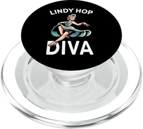 Swingtanz Lindy Hop-Tänzerin Jitterbug tanzt Swing Out PopSockets PopGrip für MagSafe