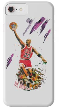 Michael Jordan Phone Case for iPhone 13 Pro Max White Basketball Gifts Merchandise
