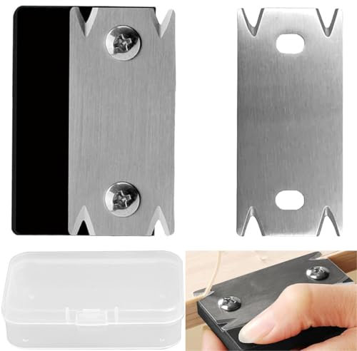 Yuiturt Kantenschneider Kantenhobel, Furnierkantenschneider mit 1 Ersatzklinge und Plastikbox, Tragbar Manueller Kantenanleimschneider, Kantenschneider Holzbearbeitung Schwarz gelten für Holz PVC ABS