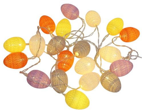 Cabilock 1 Satz Saite Ei Lichterkette Neon Frühlingslichter Beleuchtet Lichterketten Für Flaschen Die Glühbirne Led-streifenlichter Nacht Lichter Solar-lichterketten Ei-hängeleuchte Plastik