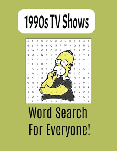 1990s TV Show Word Search Puzzle: 90s Nostalgia Challenge: 55 Puzzles Packed with Iconic Sitcoms, Dramas, and Characters