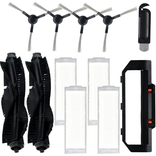 Juego de accesorios para robot aspirador WYZE WVCR200S 2 cepillos de rodillo, 4 filtros, 4 cepillos laterales y herramientas de limpieza