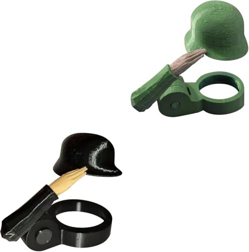 Soldat Salute Bier,Flaschenverschluss - Lustiger Salute-Soldaten-Bierhelm,Wiederverwendbar Staubdicht Bierflaschenverschluss, für Party Bar Veteranen Enthusiasten,Grillparty,Geschenk (Schwarz+Grün)